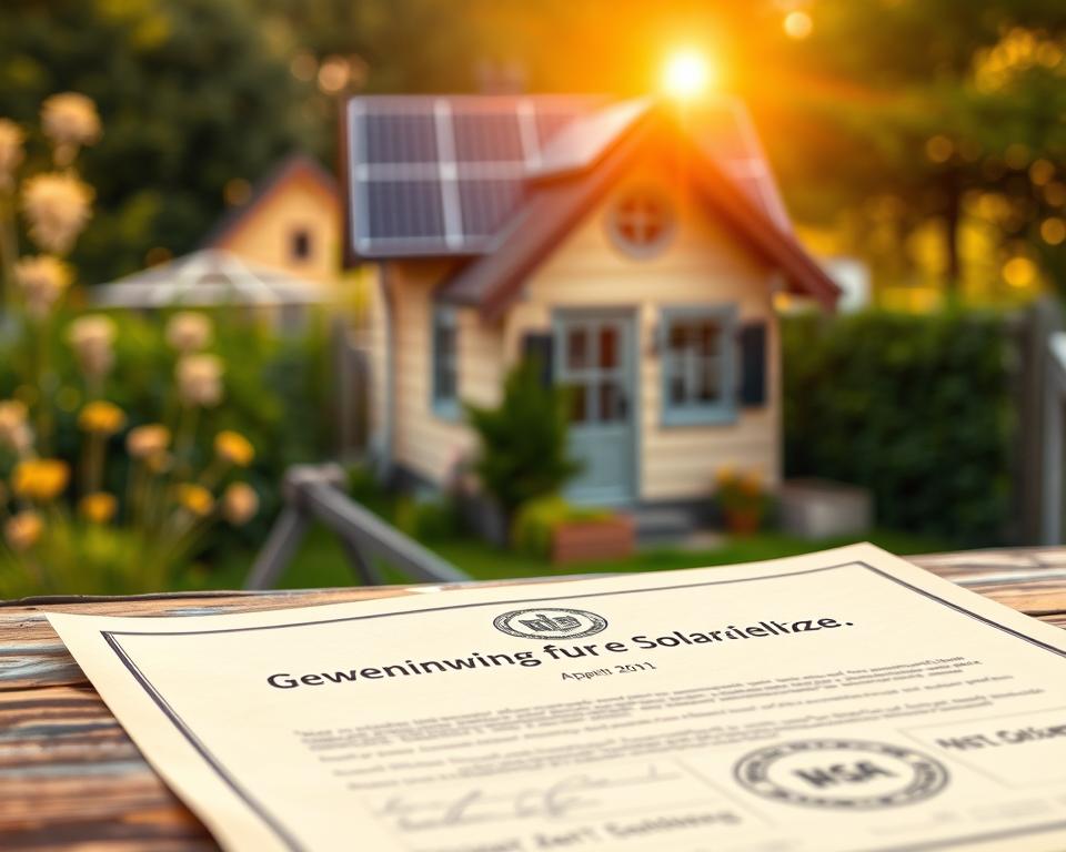 Genehmigung für Solaranlage