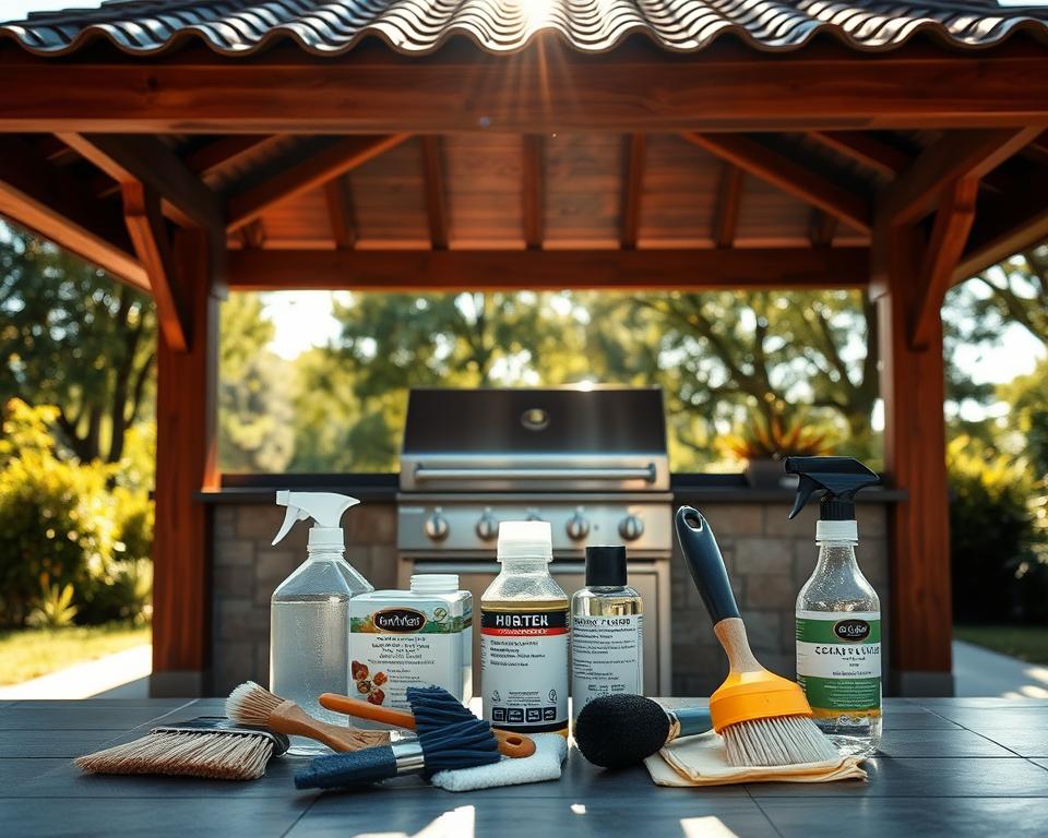 Grillpavillon Reinigung und Wartung
