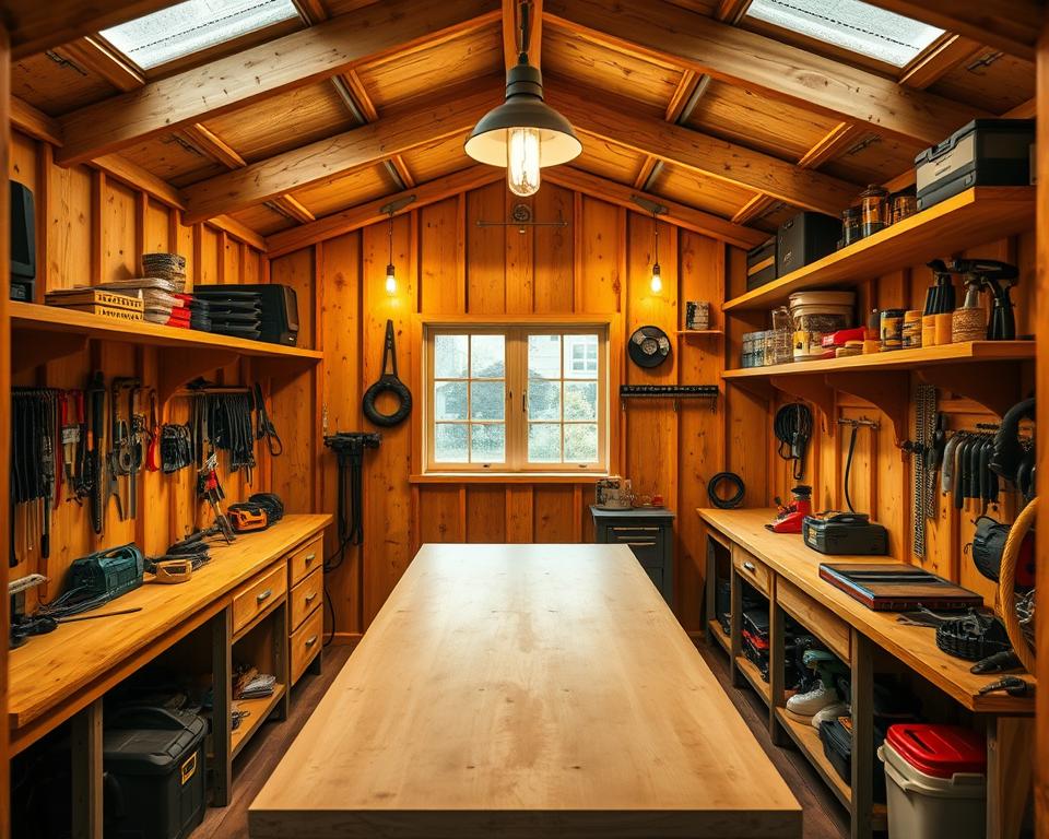 Optimale Beleuchtung im Gartenhaus