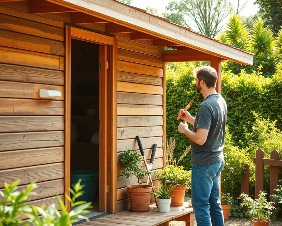 Wartung von Öko-Gartenhäusern