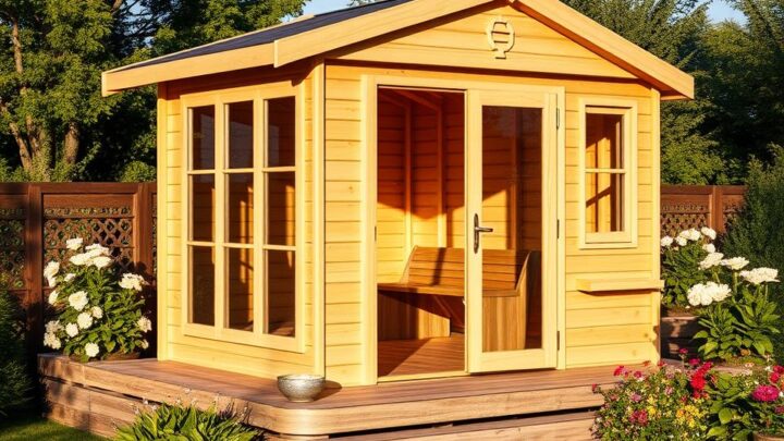 5-eck Gartenhaus Modell Josephine-40 B | Qualität & Design