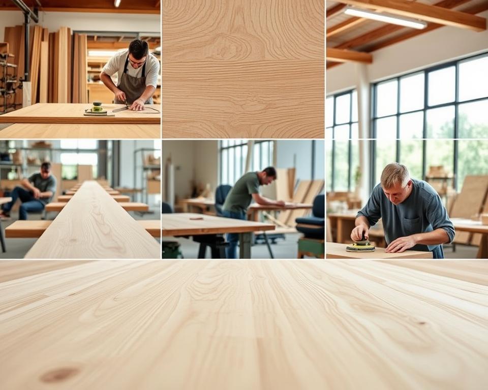 Accoya Holz Montage Prozess