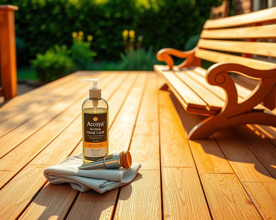 Accoya Holz Pflege und Wartung