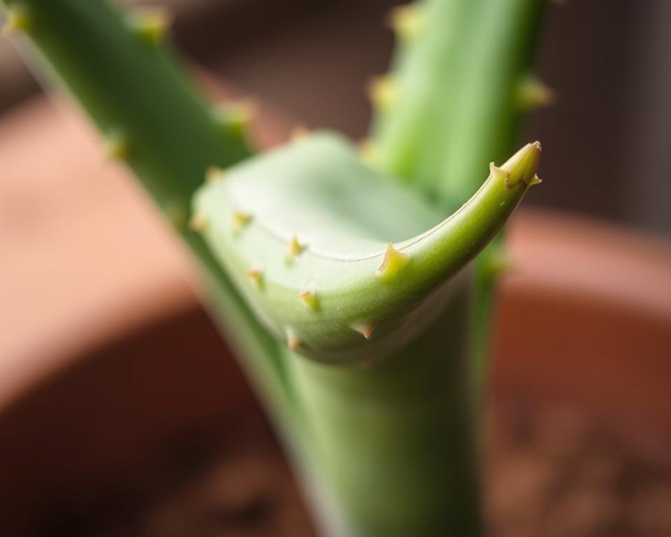 Aloe Vera Ableger Vorbereitung