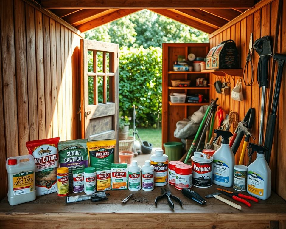 Ameisenbekämpfung im Gartenhaus