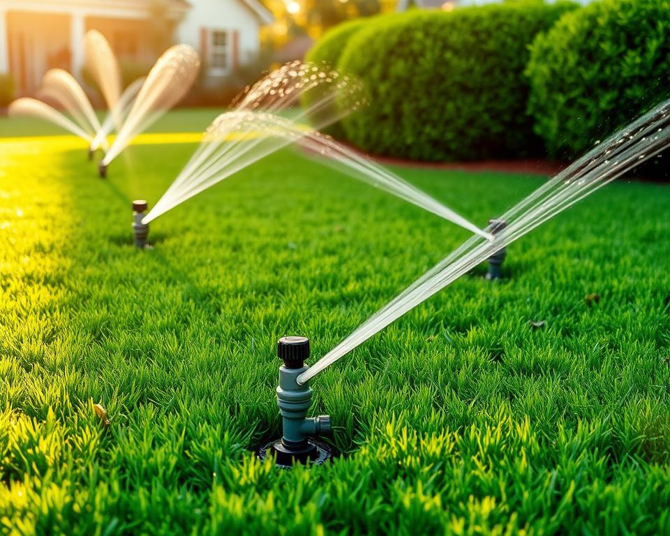 Automatische Rasenbewässerung