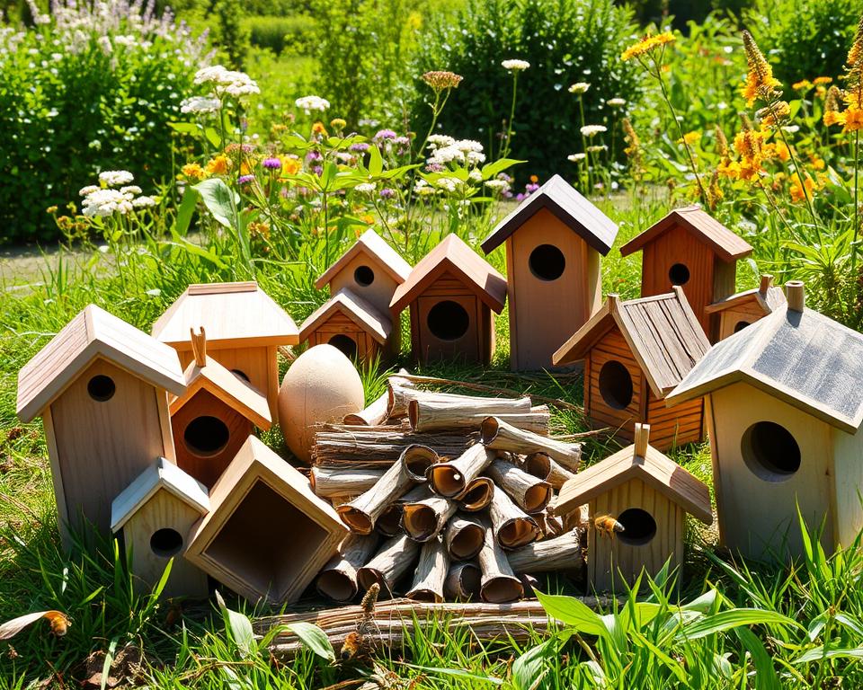 Bienennisthilfen im Garten
