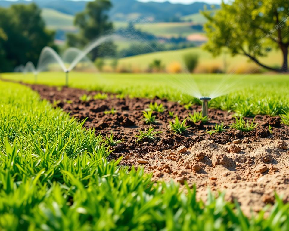 Bodenarten und Rasenbewässerung