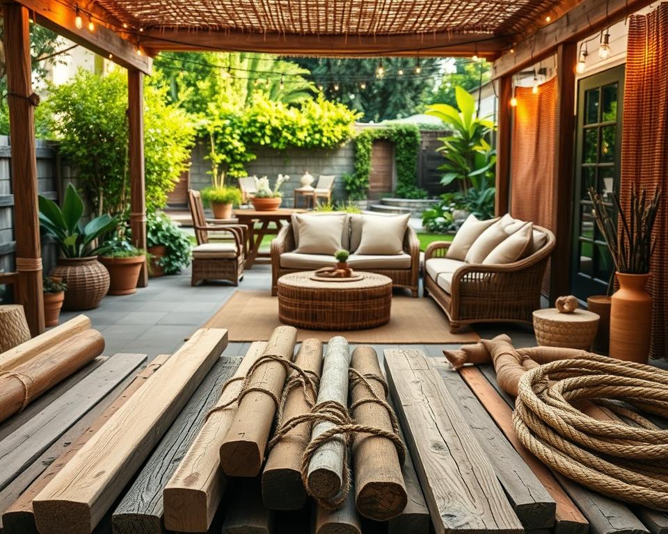 DIY Gartenmöbel Materialien