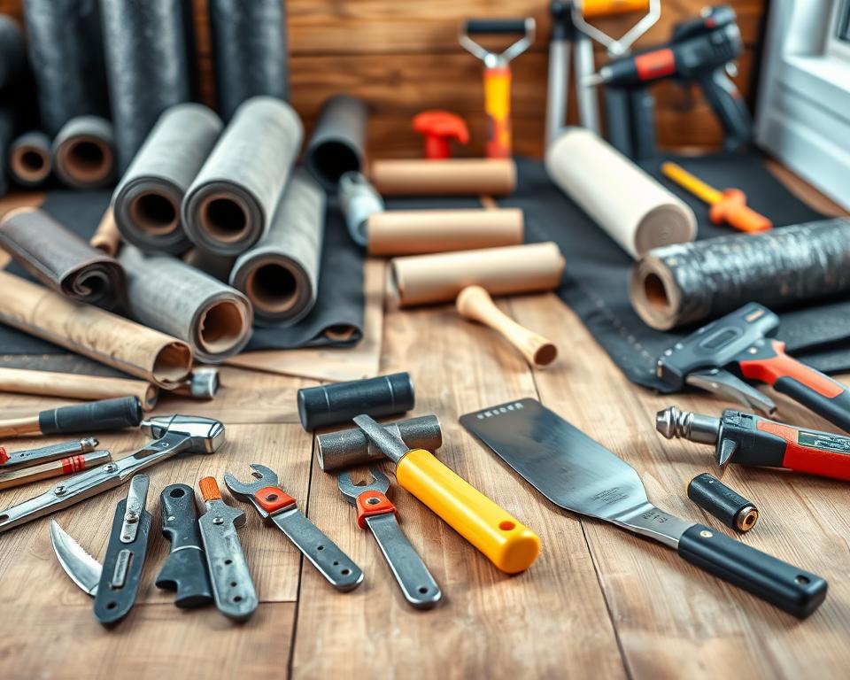 Dachmontage Werkzeuge für Bitumendach Dachmontage Werkzeuge für Bitumendach