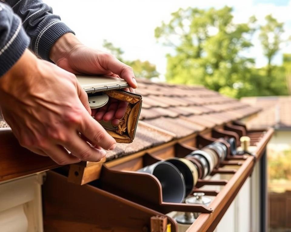 Dachrinnenteile austauschen Anleitung