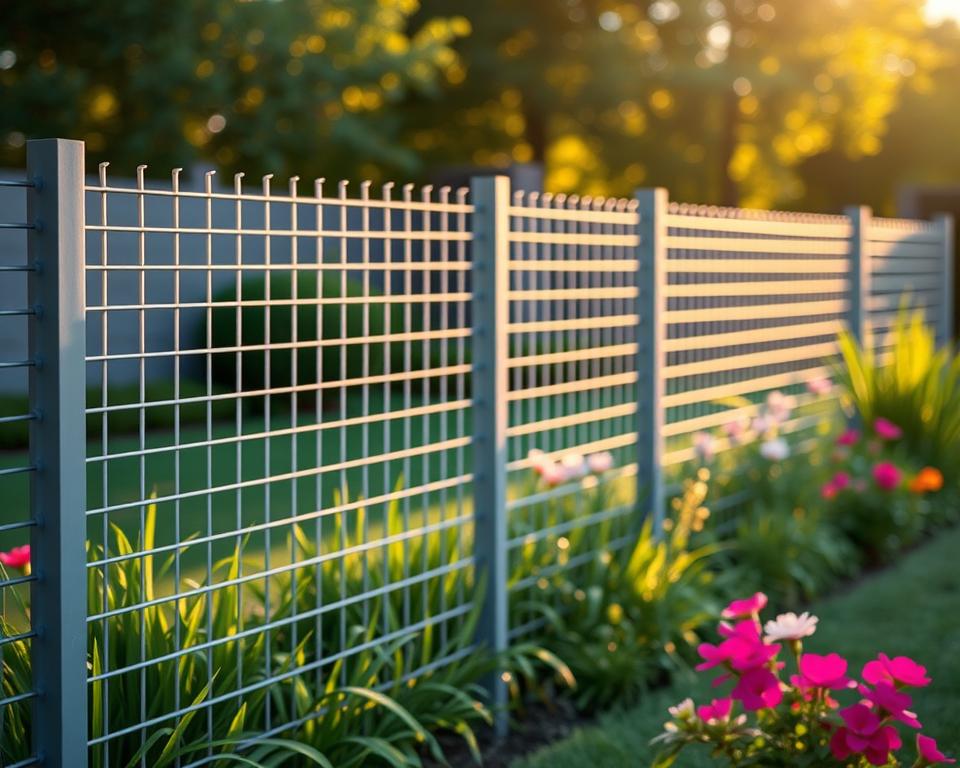 Doppelstabmattenzaun moderne Einzäunung