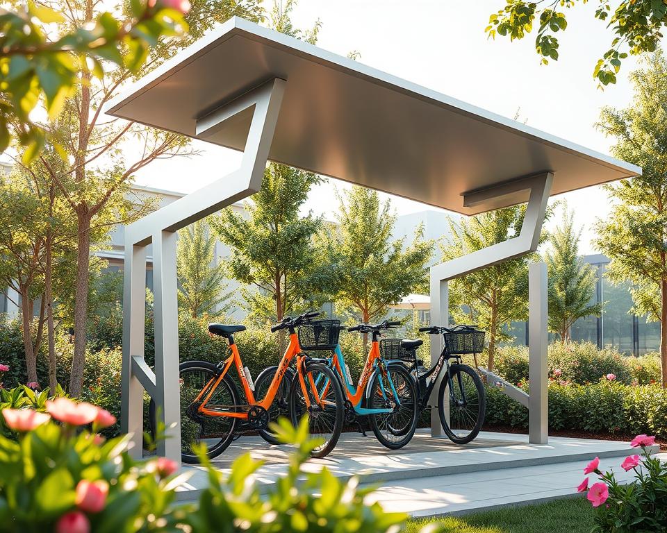 Fahrradüberdachung Designvarianten