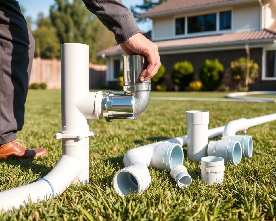 Fallrohr-Installation Schritt für Schritt