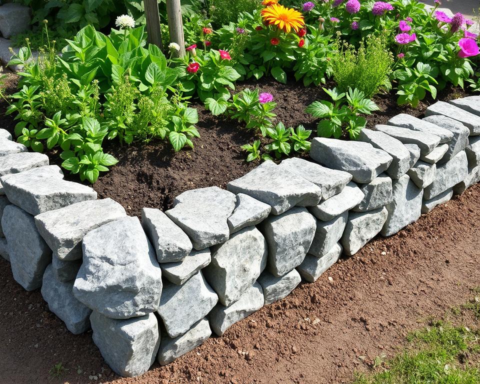 Feldsteinbeete Gestaltung