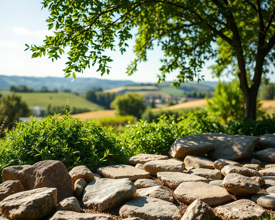 Feldsteine Gartenpflege