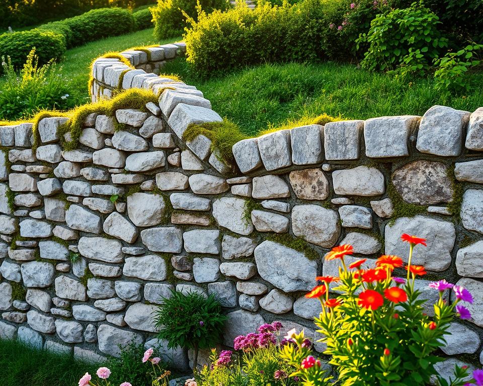 Feldsteinmauer Gartengestaltung