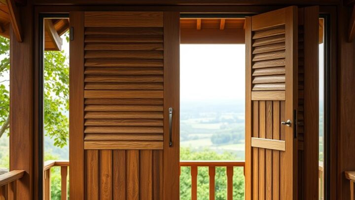 Fenster Schiebeläden aus Holz für Ihr Gartenhaus