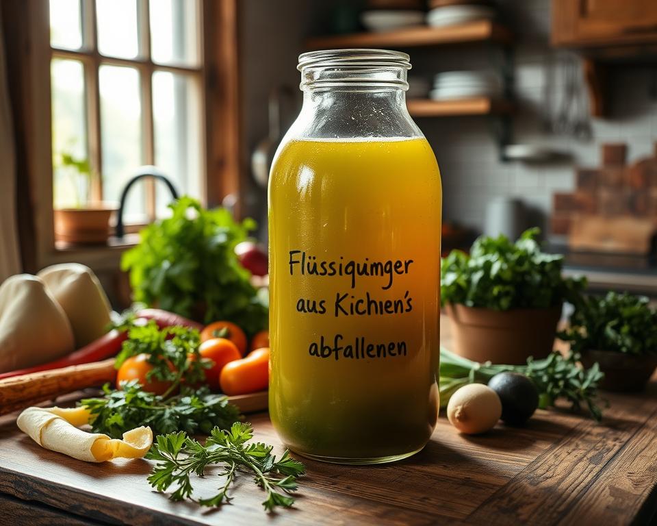 Flüssigdünger aus Küchenabfällen Flüssigdünger aus Küchenabfällen