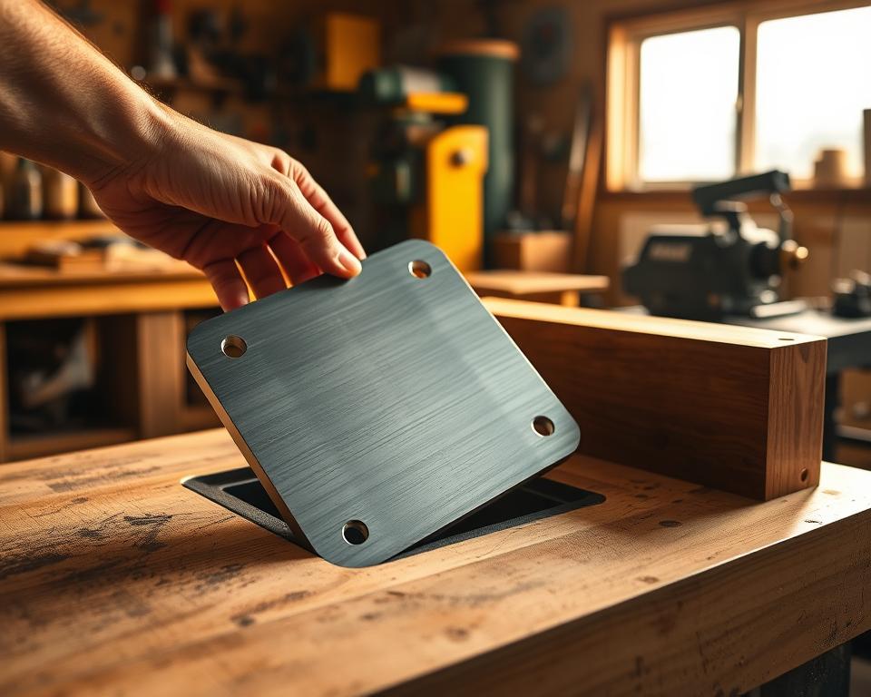 Fräsmaschinenplatte einbauen