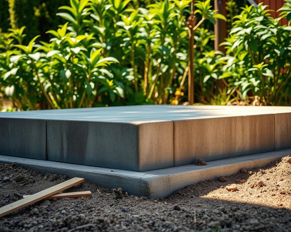 Fundament Wellblechgartenhaus Planung