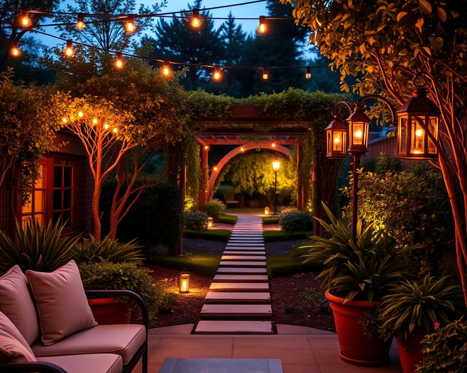 Gartenbeleuchtung DIY Konzept