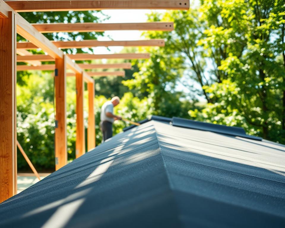 Gartenhaus Dachvorbereitung Gartenhaus Dachvorbereitung