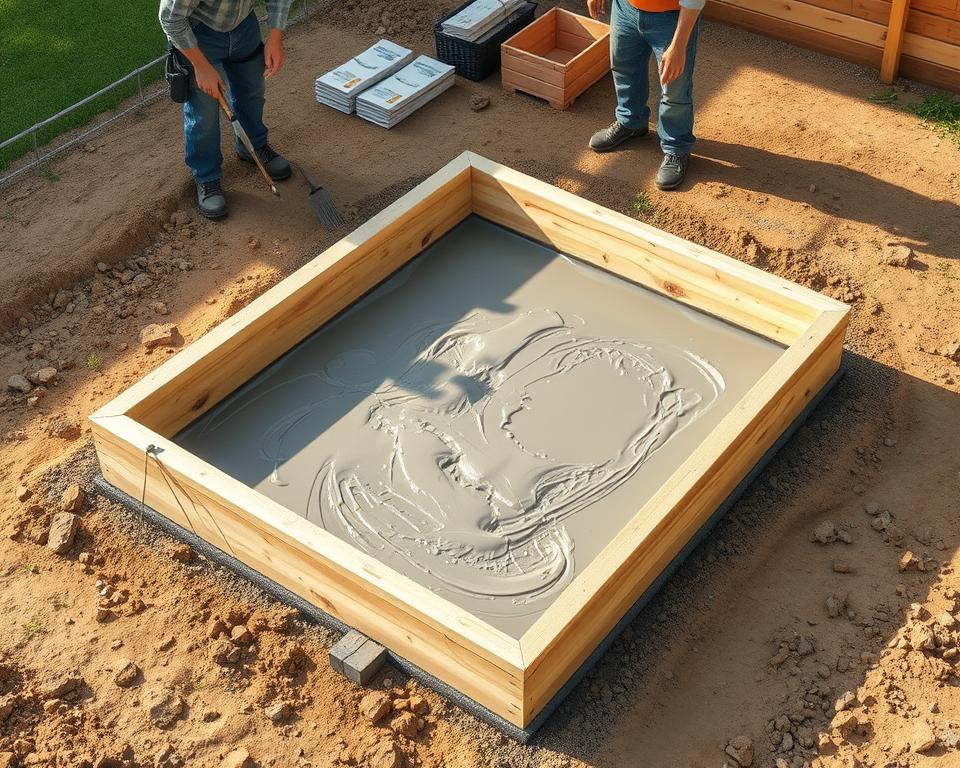 Gartenhaus Fundament Betonieren Schritt für Schritt