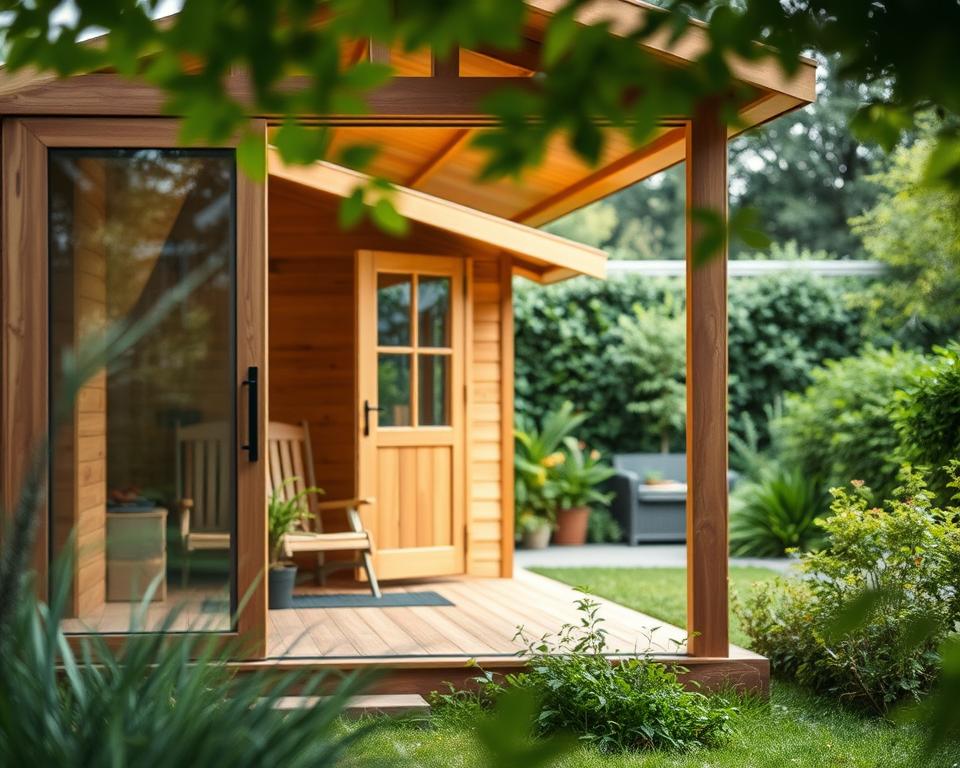 Gartenhaus Schiebetür Projektplanung