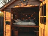 Gartenhaus Schlafboden Dekoideen