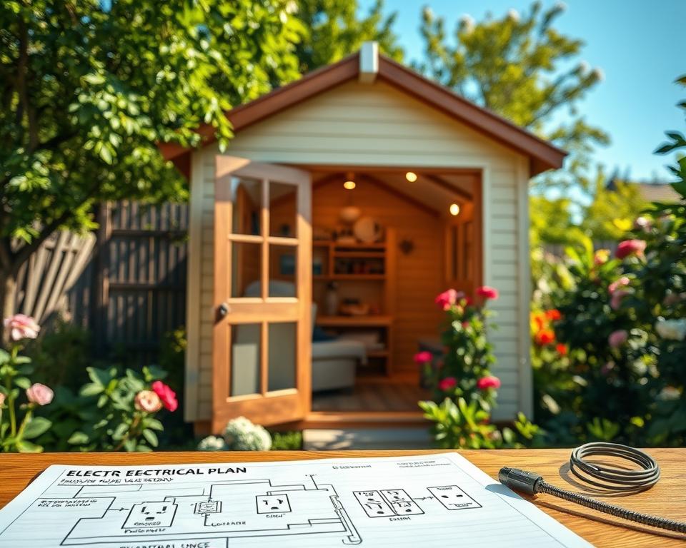 Gartenhaus Stromversorgung Planung