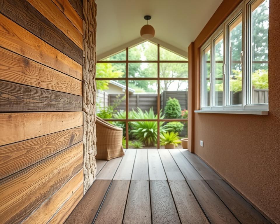 Gartenhaus Wandmaterialien