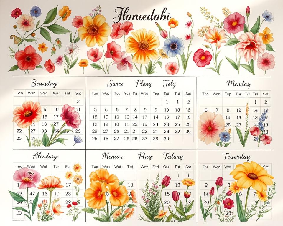 Gartenjahresplaner Blumenkalender