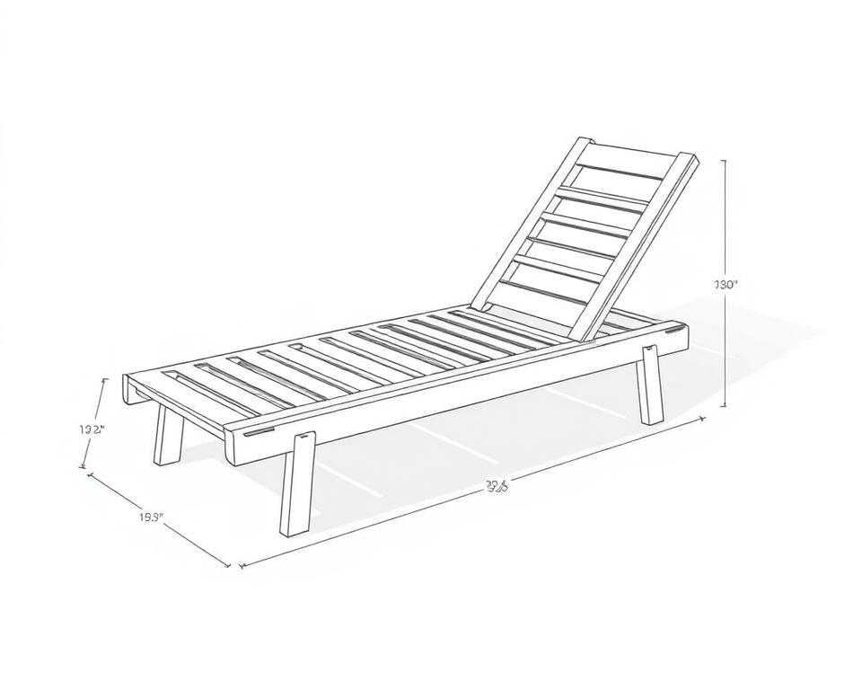 Gartenliege Maße Planung