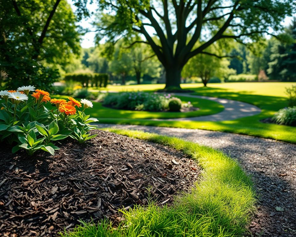 Gartenmulch Anwendung