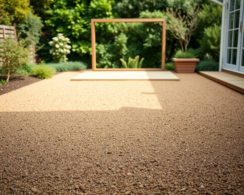 Gartenterrasse Fundament Vorbereitung