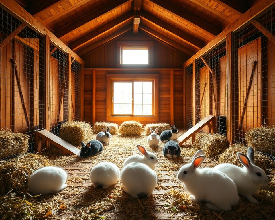 Hasenstall Größenberechnung für Kaninchen