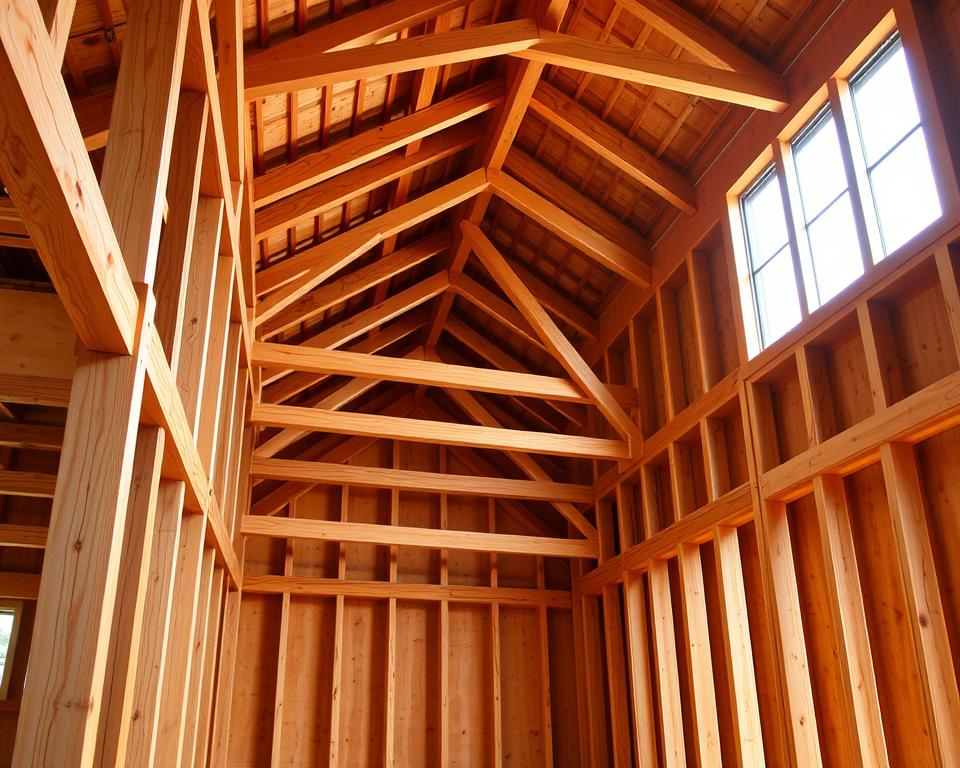 Hasenstall Grundgerüst Konstruktion