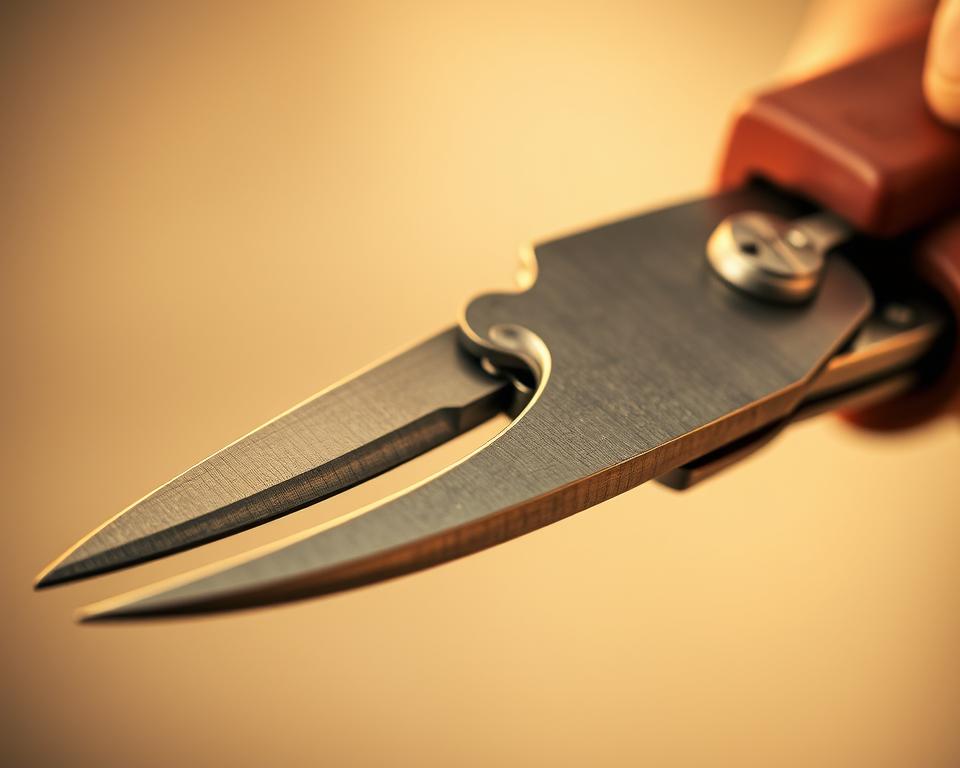 Heckenschere Klingenzustand prüfen