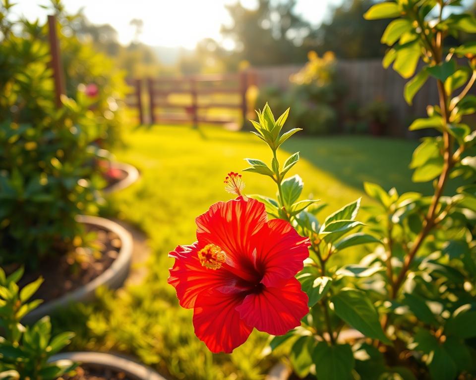 Hibiskus Standort Sonneneinstrahlung
