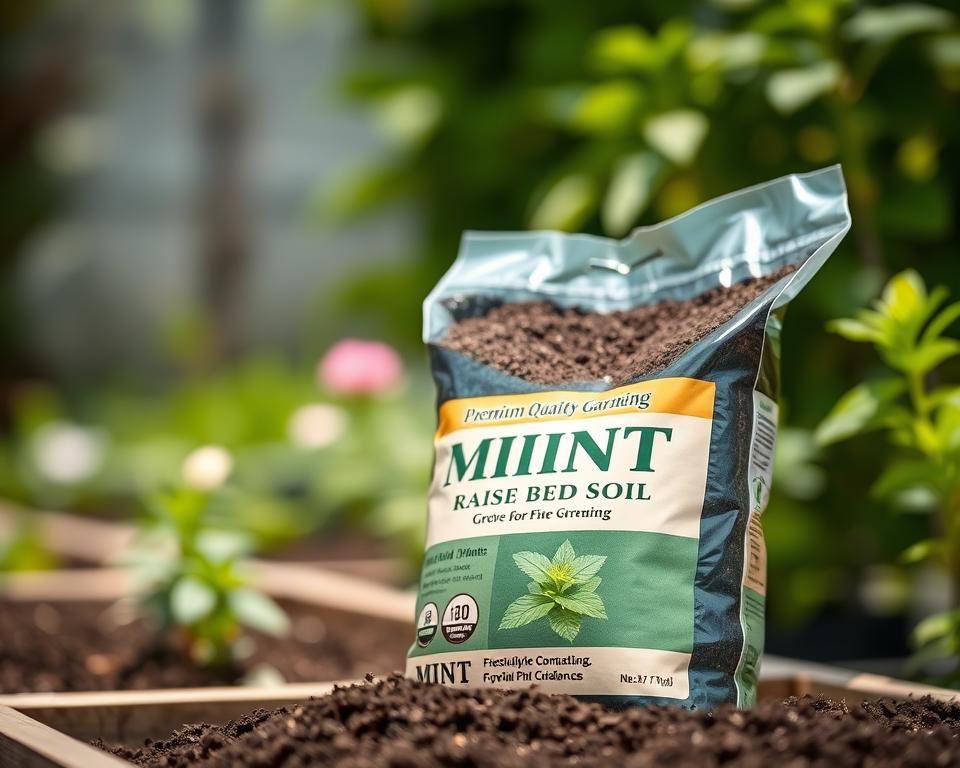 Hochbeeterde für Minzanbau