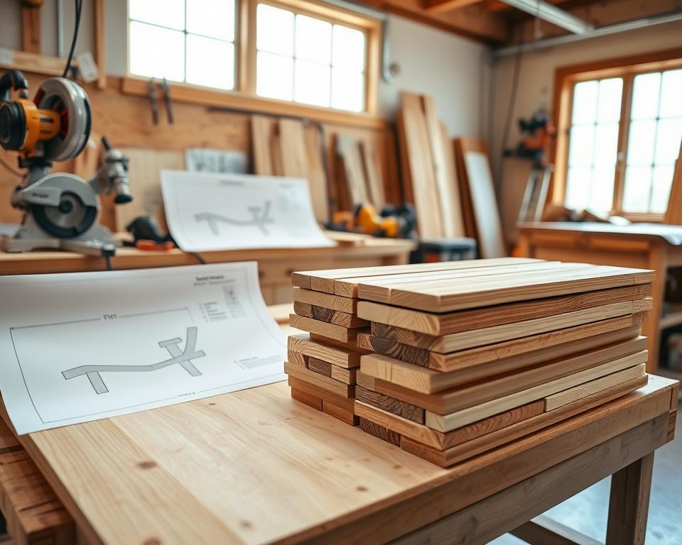 Holz zuschneiden für Relaxliege Holz zuschneiden für Relaxliege