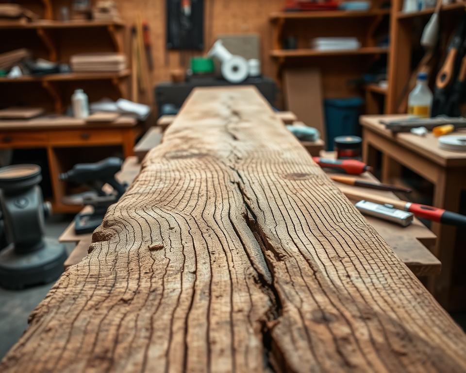 Holzbalken Aufbereitung