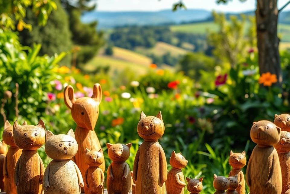 Holzfiguren für den Garten schnitzen: DIY-Anleitung