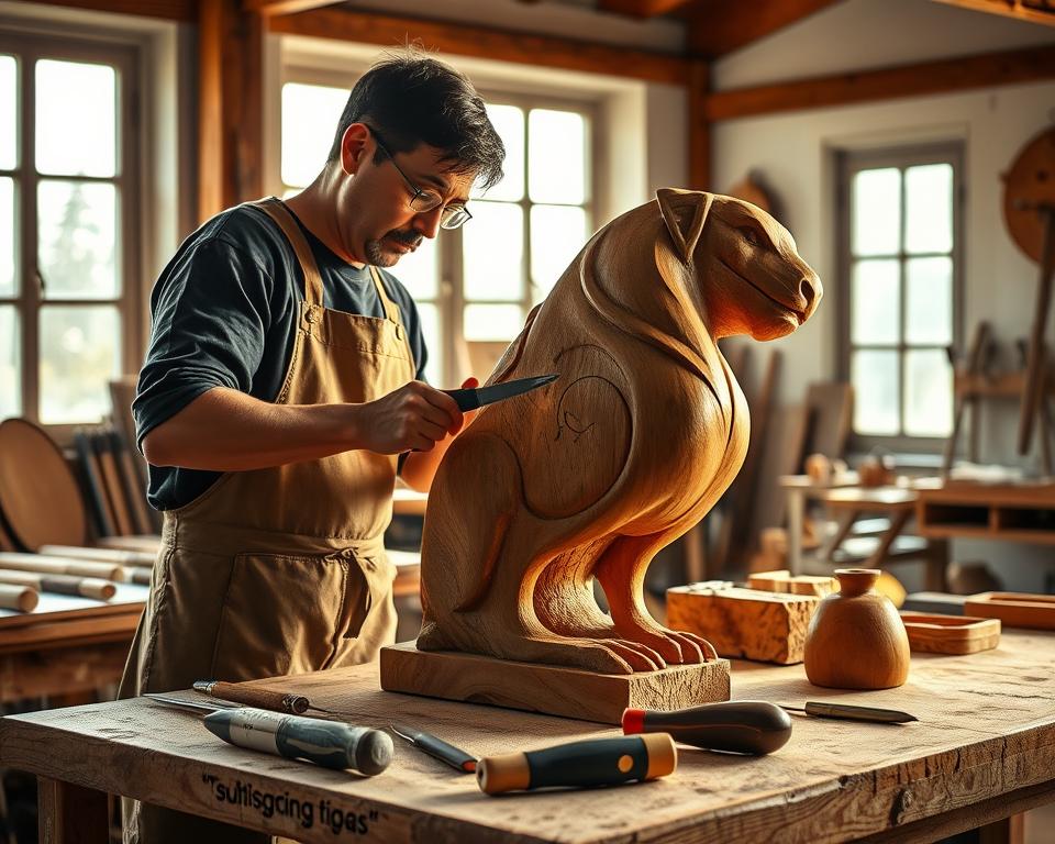 Holzschnitzen lernen Schritt für Schritt