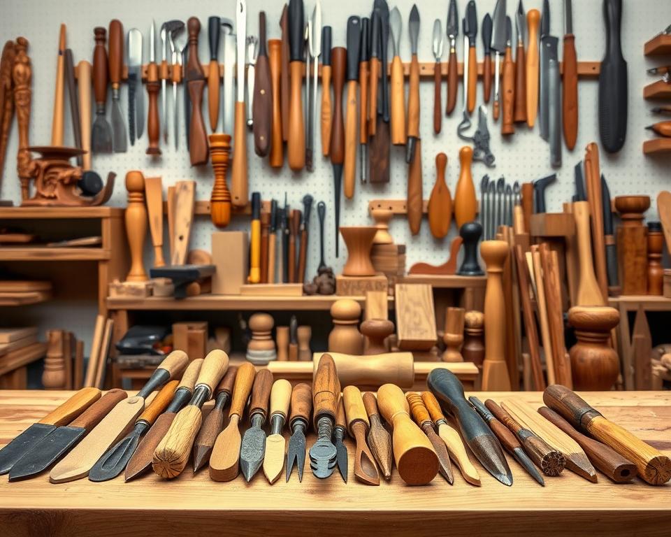 Holzschnitzwerkzeuge für Anfänger