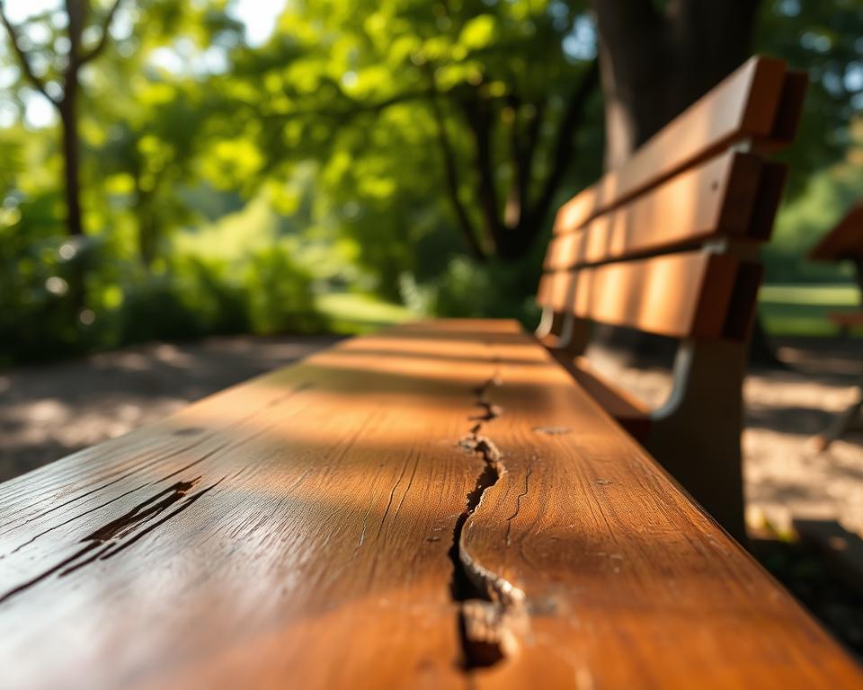 Holzschutz für Holzbank