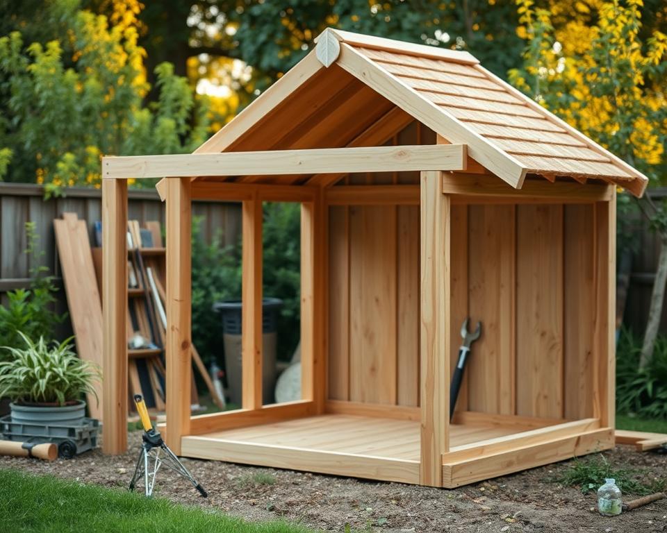 Hundehütte Konstruktion Schritt für Schritt Hundehütte Konstruktion Schritt für Schritt