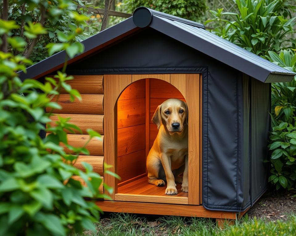 Hundehütte isolieren und wetterfest machen Hundehütte isolieren und wetterfest machen
