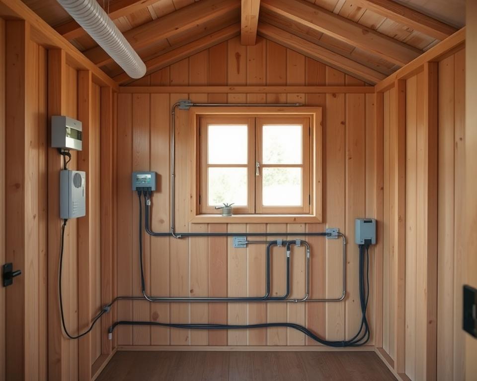 Kabelführung Gartenhaus Planung